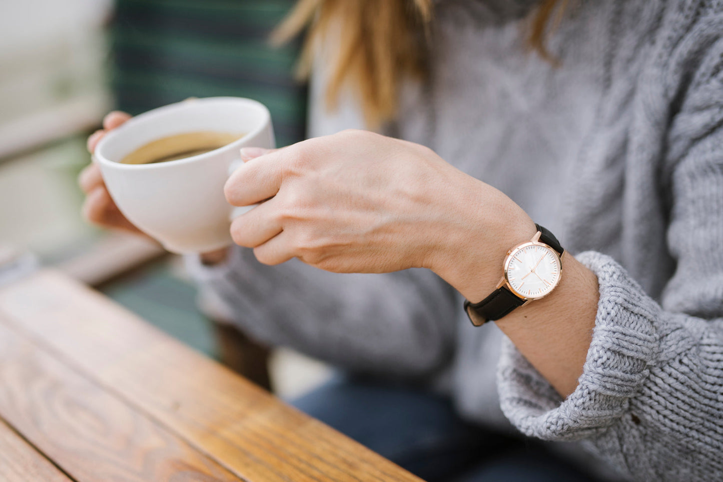 T3015 | Rose Gold & Black Watch