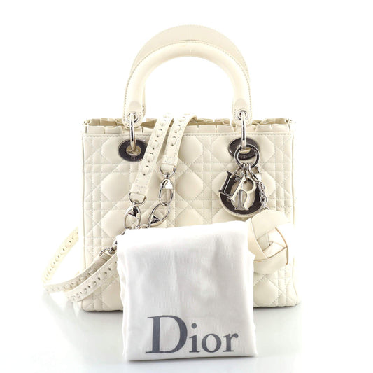 Lady Dior Bag Cannage Quilt Lambskin Medium