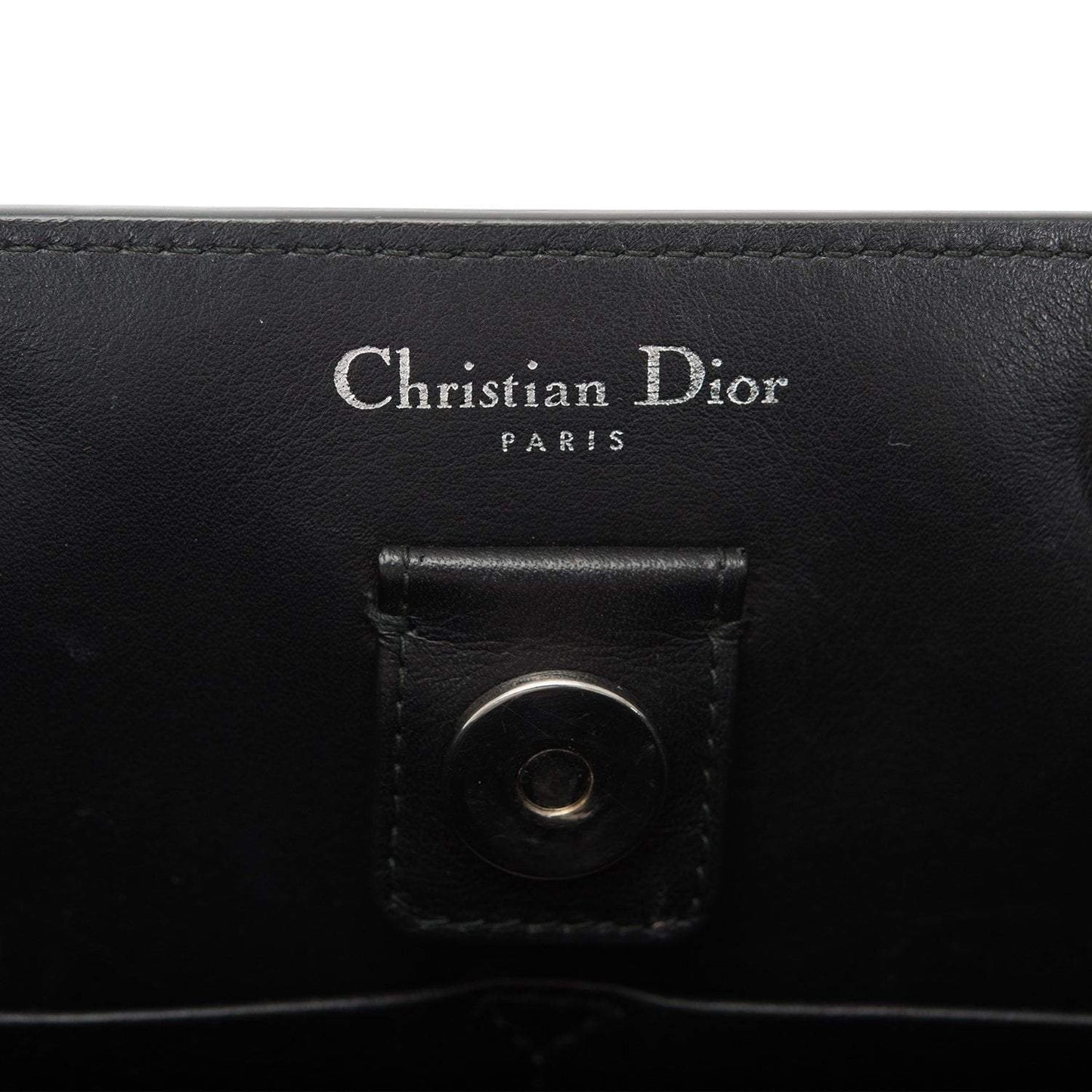 Christian Dior Black Diorissimo Pocket Matte Alligator Tote Silver Hardware