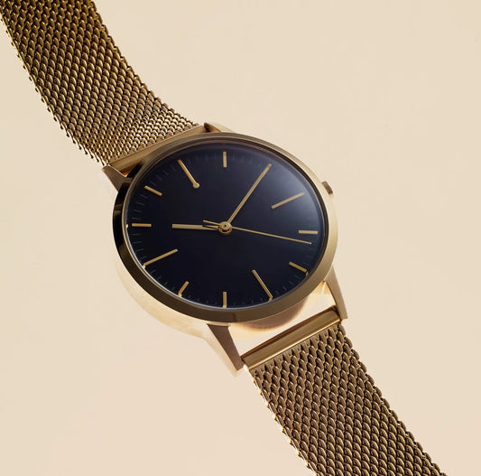 T3001M | Gold & Black Watch