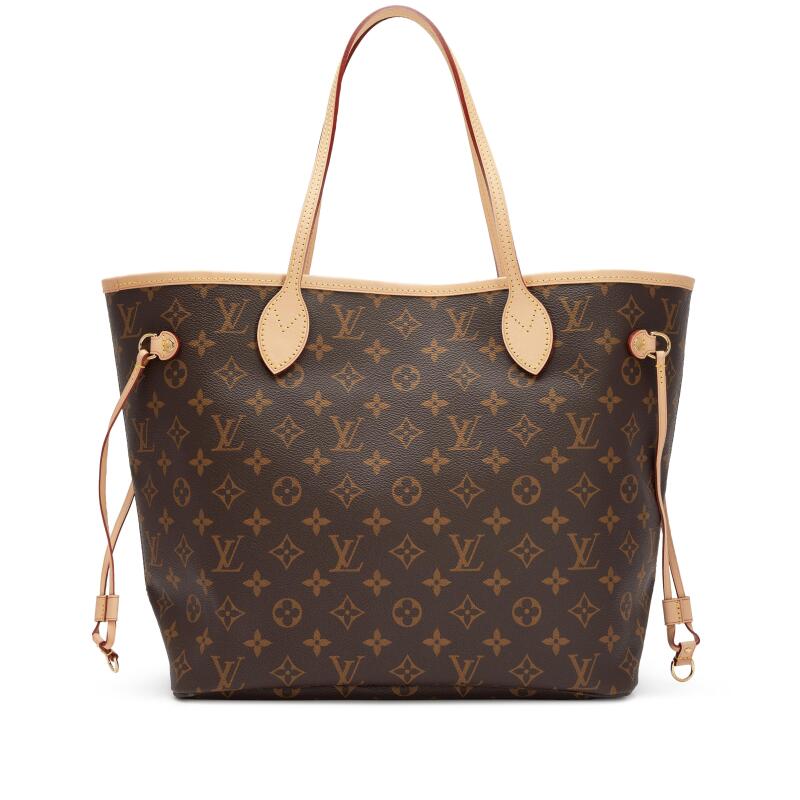 Ebene Brown Monogram Coated Canvas Neverfull GM Gold Hardware