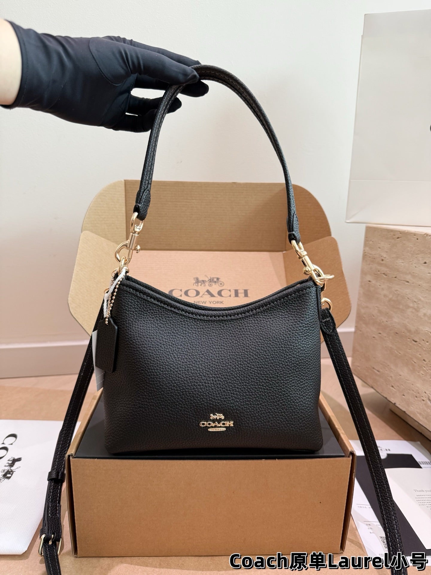 Authentic Coach bag |  The mini hobo bag is just too adorable!