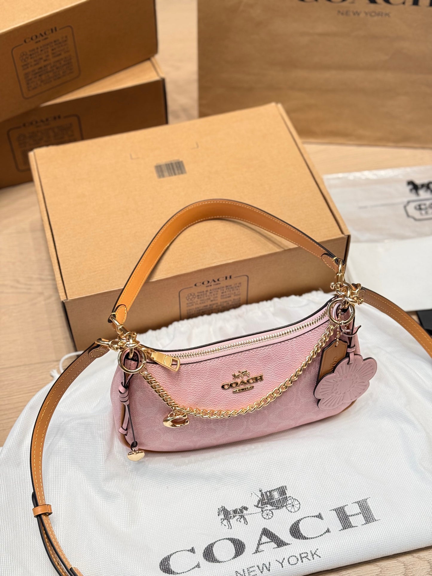 COACH Teri Pink Shoulder Bag