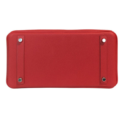 Hermès Birkin 30 Vermilion Veau Togo Bag PHW
