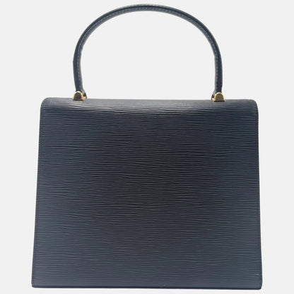 Malesherbes Top Handle Bag Black Epi Leather
