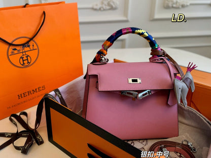 Hermes Kelly Bag with Silver Hardware