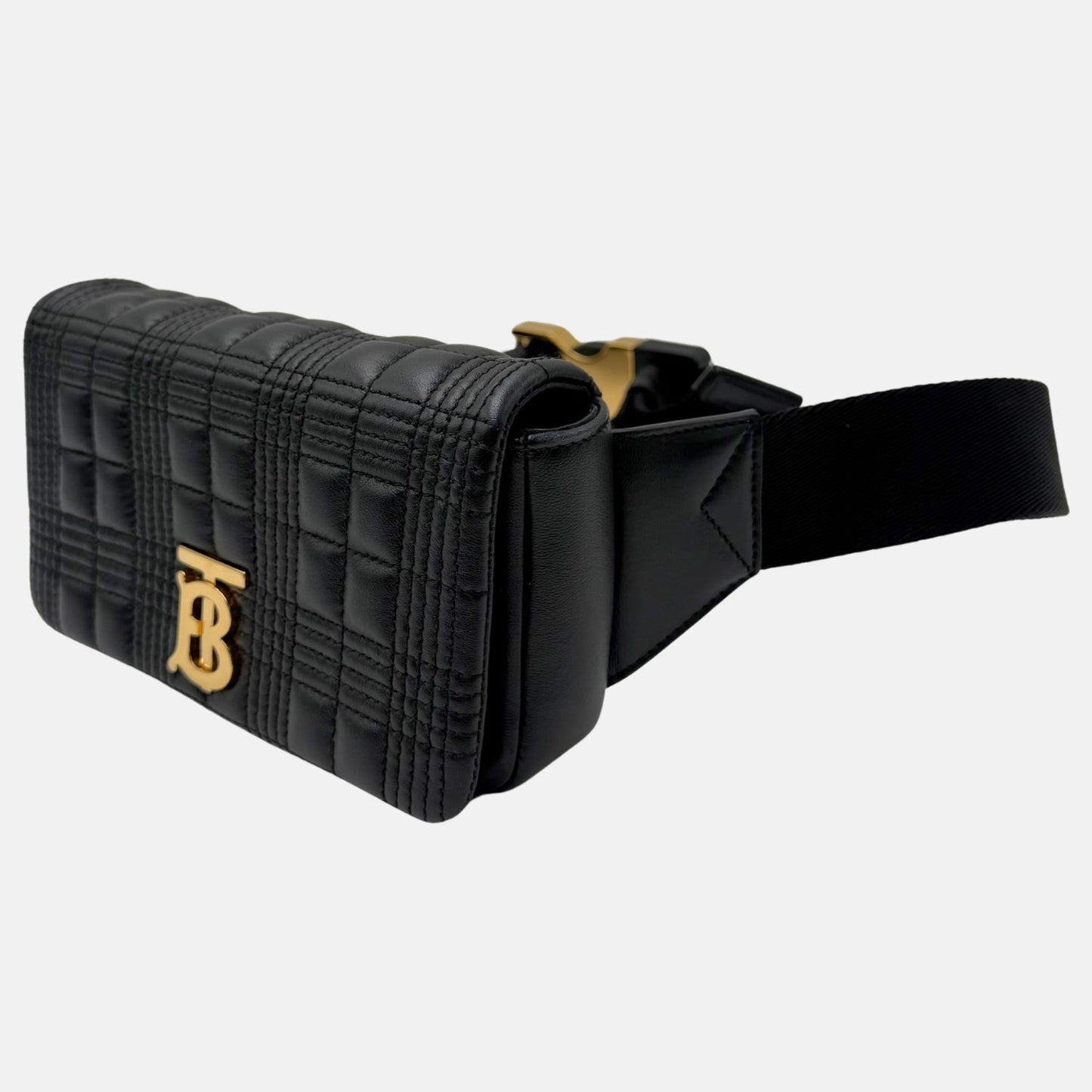 Belt Bag Black Quilted Leather