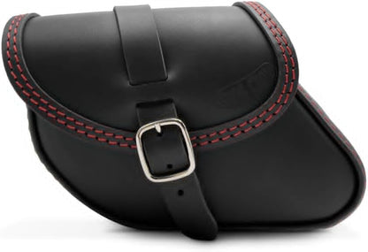 Leather Swingarm Bag for Indian Scout & Scout Bobber 2015–2026 – Fits Scout 101, Classic, Sport & Super Scout – Red Stitching
