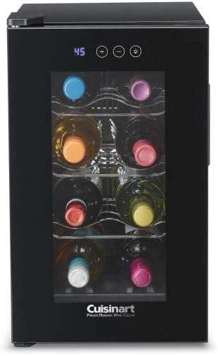 8 Bottle Wine Cellar Refrigerator – Freestanding Wine Cooler with Temperature Control