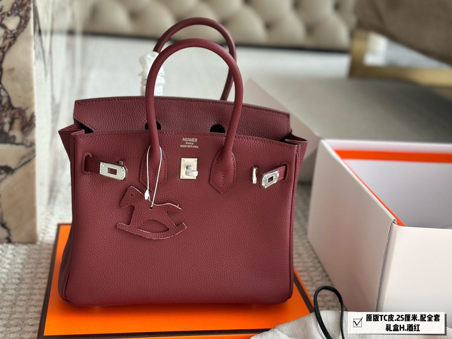 Original TC Leather Birkin bag