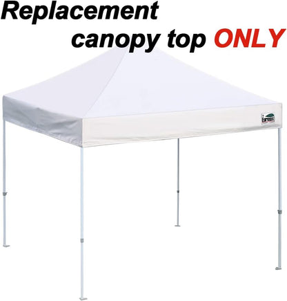 USA New 10x10 Pop Up Canopy Replacement Canopy Tent Top Cover, Instant Canopy Top Cover ONLY, Choose 30 Colors,Bonus 4PC Pack Weight Bag (White)