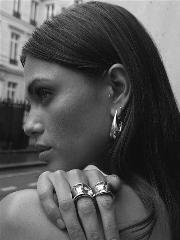 Hervé Léger The Juliana Ring, 7, Met Silver