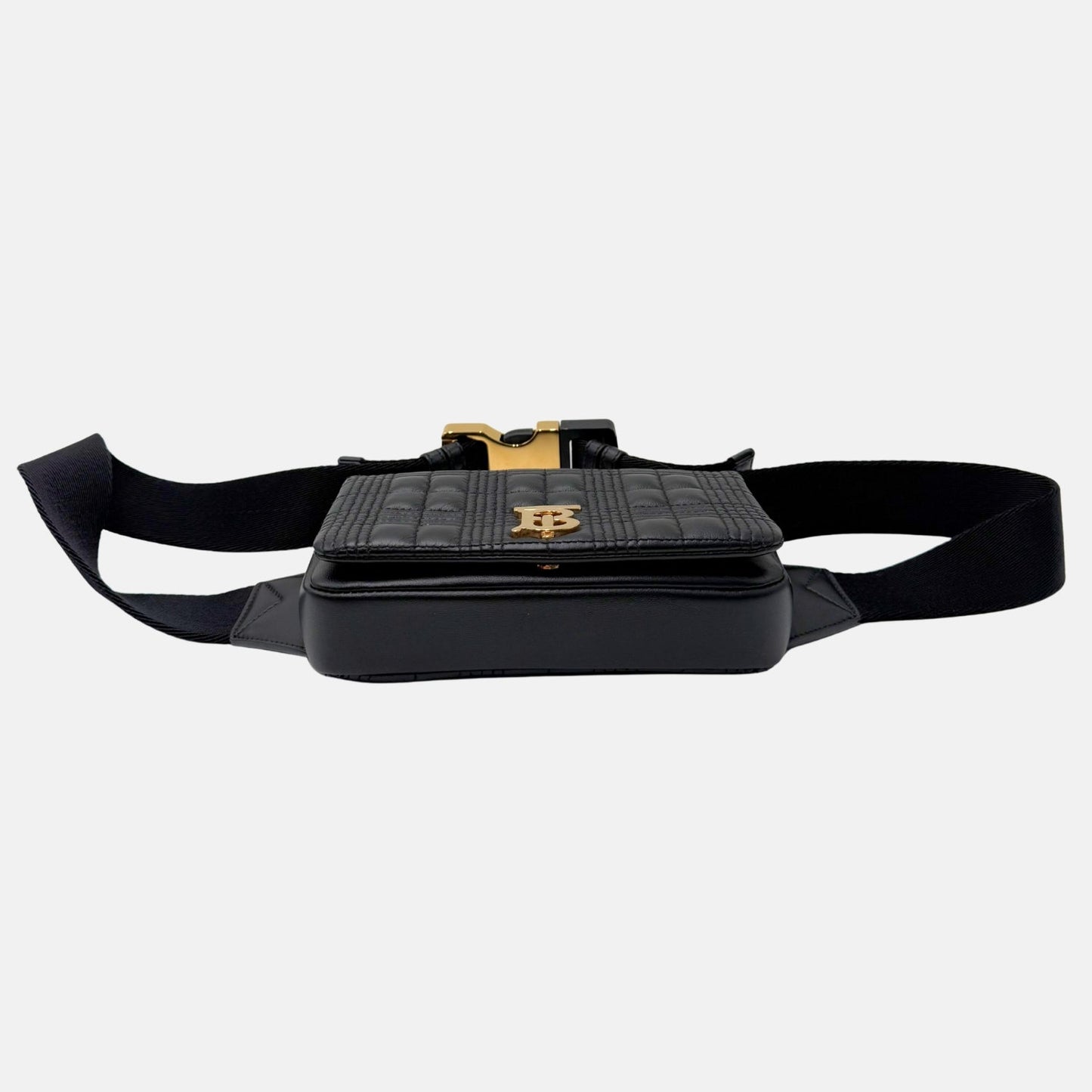 Belt Bag Black Quilted Leather