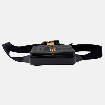 Belt Bag Black Quilted Leather