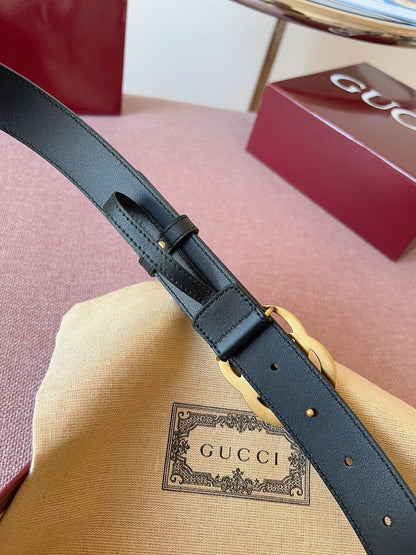 Gucci Belt Premium Quality – Double G Buckle Leather Belt
