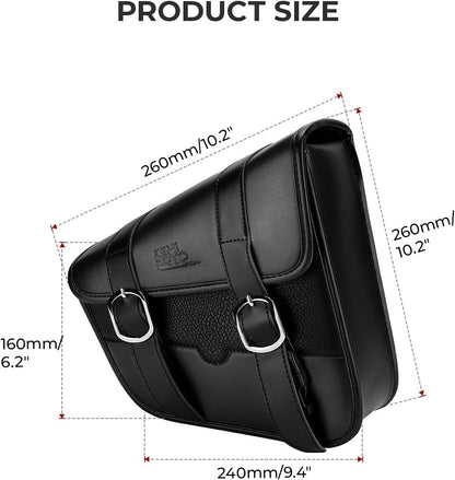 Left Side Motorcycle Swingarm Tool Bag – 4L Synthetic Leather Bag for Sportster & Street Rebel 300/500