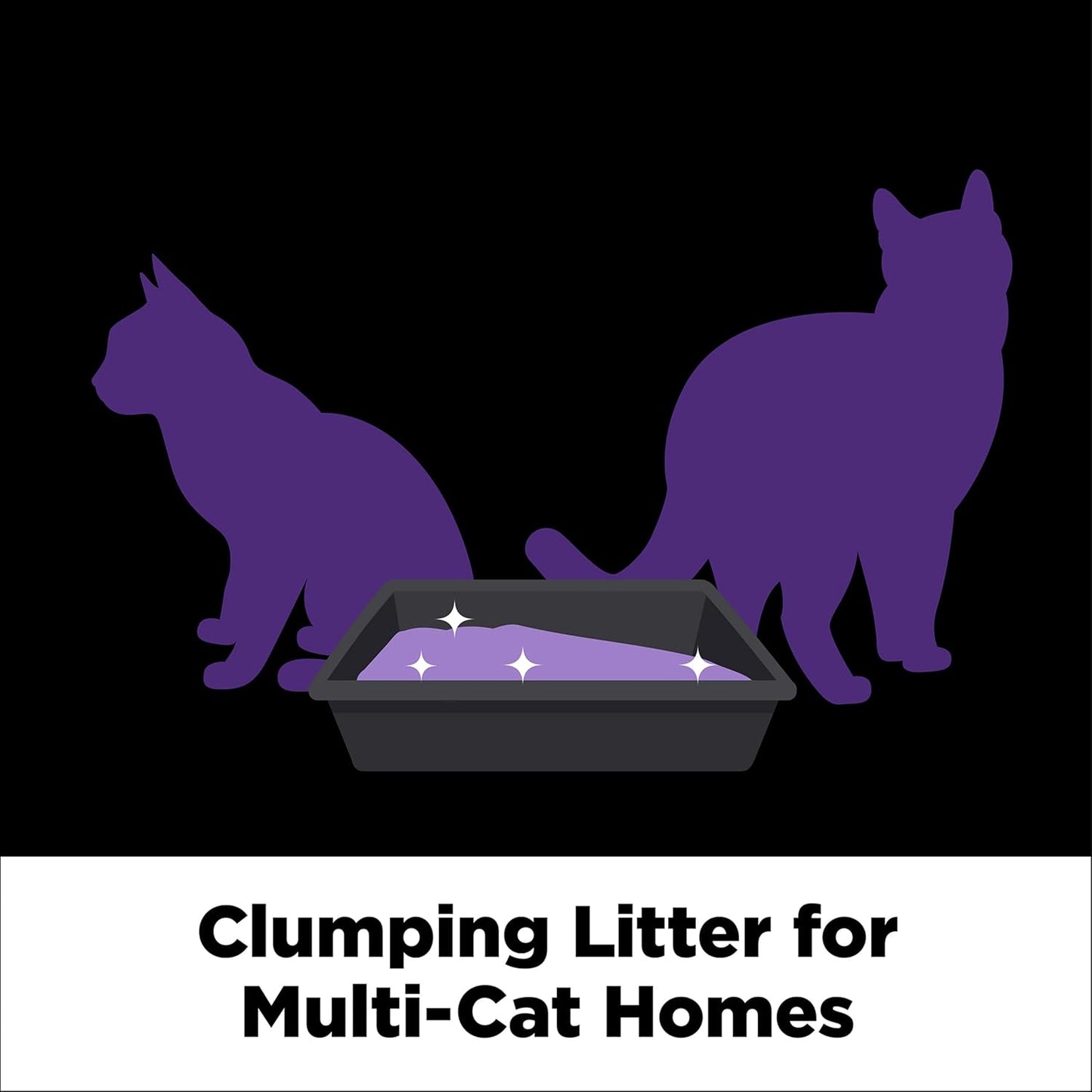 Clump & Seal Slide Platinum Multi-Cat Clumping Cat Litter, 14-Day Odor Control, EZ Clean Technology, 18 lb