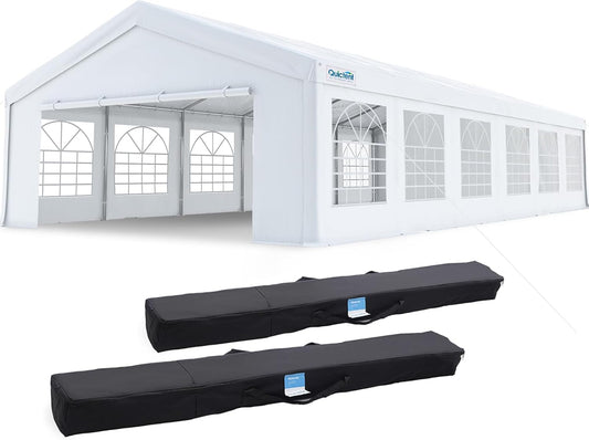 20x40ft Party Tent Heavy Duty Outdoor Canopy Tent Carport Wedding Event Shelter BBQ Wedding Tents for Parties with Storage Bags
