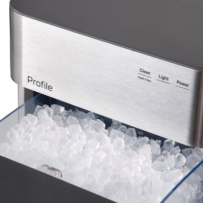 GE Profile Opal 2.0 Nugget Ice Maker – 38 lbs/24H with Side Tank, WiFi, Scale Filter & Scoop, Stainless Steel