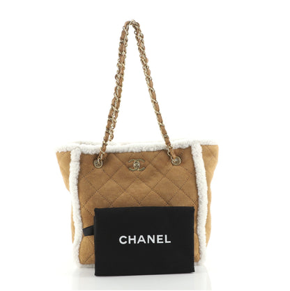 Coco Neige Shopping Tote Quilted Shearling Medium