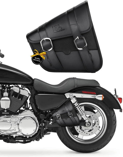 Left Side Motorcycle Swingarm Tool Bag – 4L Synthetic Leather Bag for Sportster & Street Rebel 300/500
