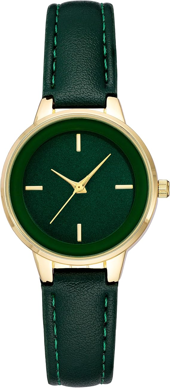Essentials Women's Faux Leather Strap Watch