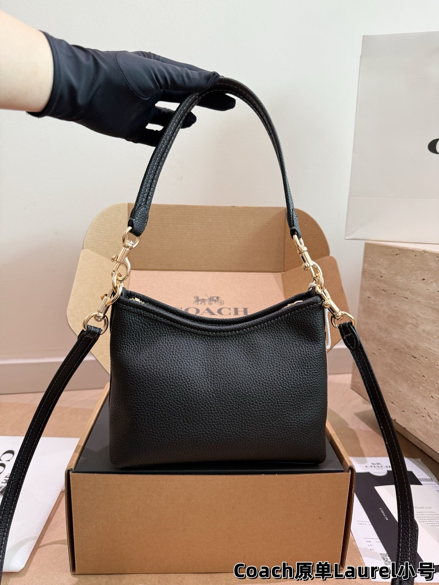 Authentic Coach bag |  The mini hobo bag is just too adorable!
