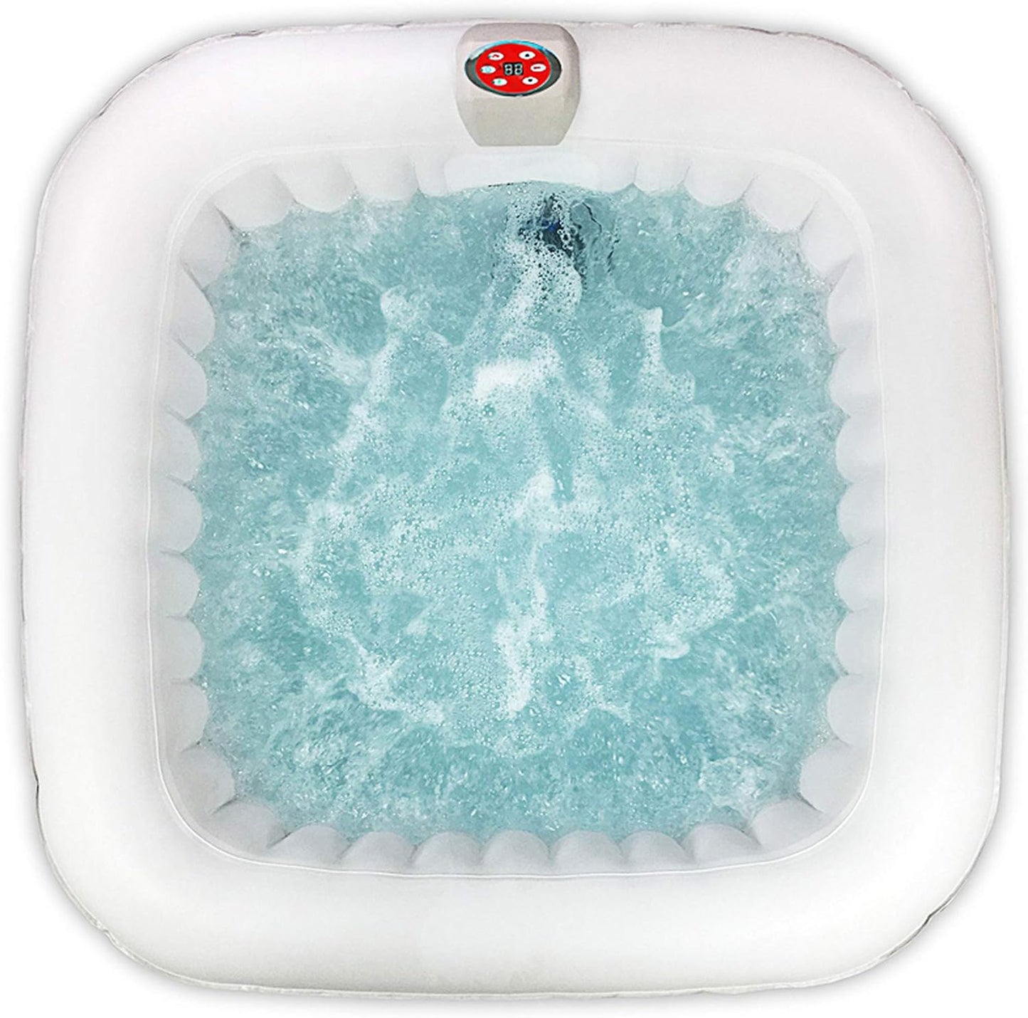ALEKO Inflatable Hot Tub Spa | Personal High Powered Jetted Bubble | 265 Gallon | Black | HTISQ6GYBK