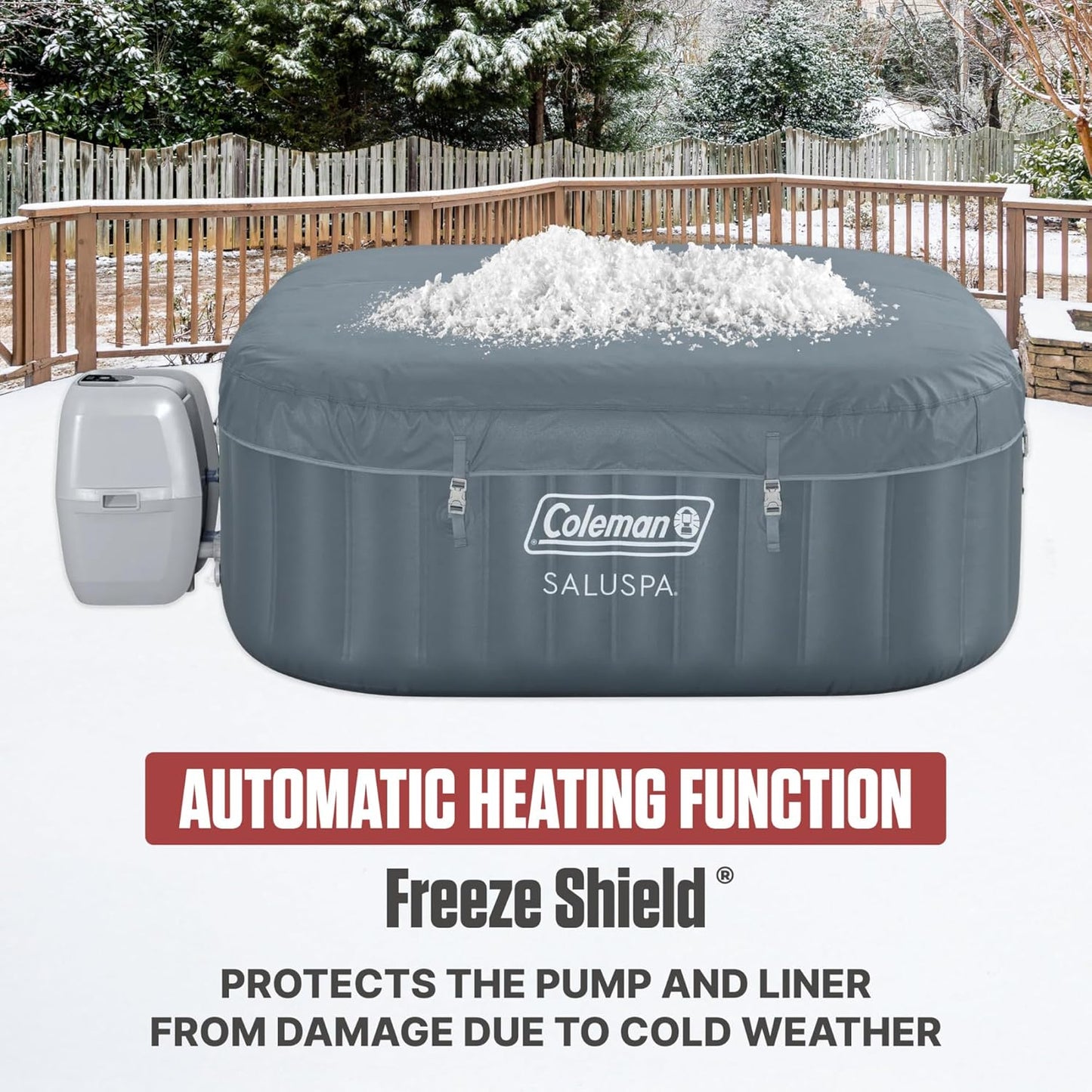 Coleman Hawaii Energy-Efficient AirJet Inflatable Hot Tub 4-6 Person with App-Control