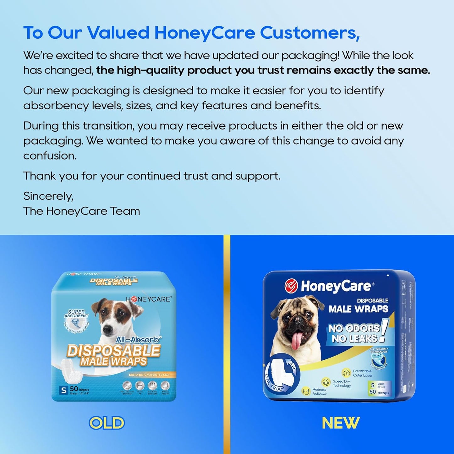 All-Absorb A26 Male Dog Wrap Diapers, Small Size, Disposable Pet Belly Bands, 50 Count