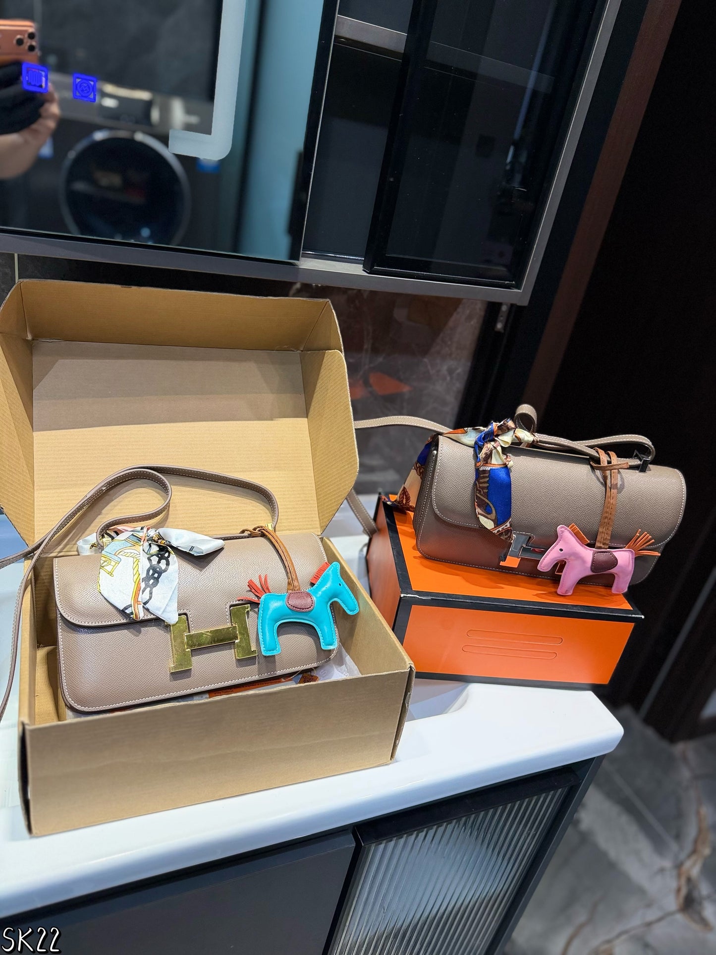 Original Hermes leather stewardess bag!!