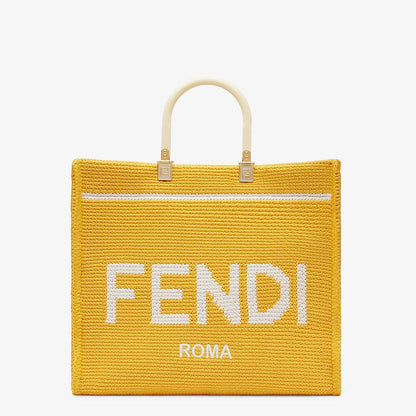 Fendi Cotton Crochet Shopper
