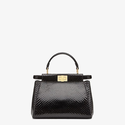 Fendi Mini Black Python Bag