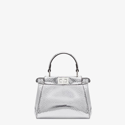 Fendi Silver Python Mini-bag