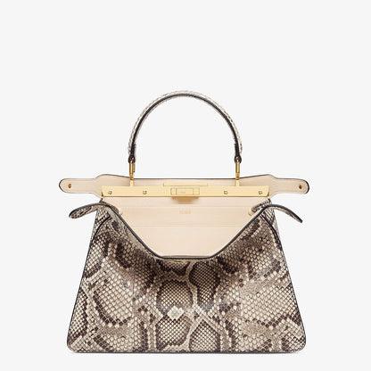 Fendi Medium Natural Python Leather Bag