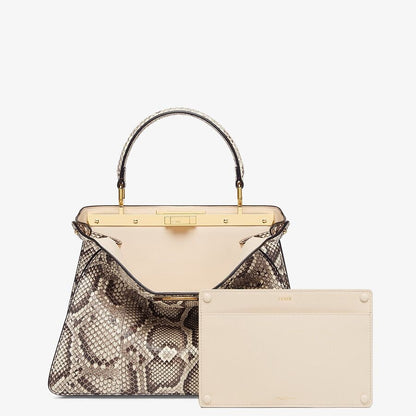 Fendi Medium Natural Python Leather Bag