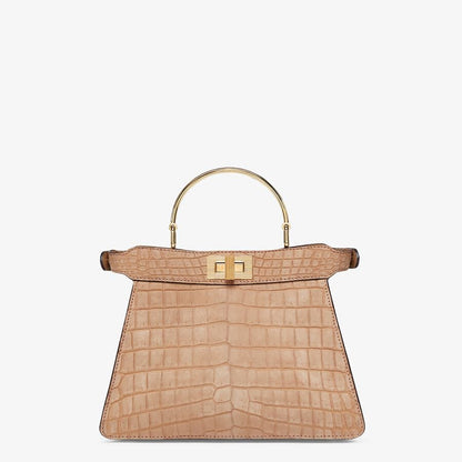Fendi Small Beige Crocodile Bag
