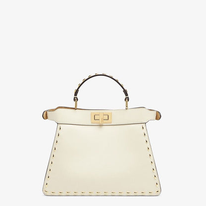 Fendi Small White Leather Bag