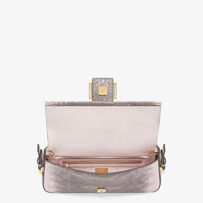Fendi Pink Lizard Leather Re-edition Bag