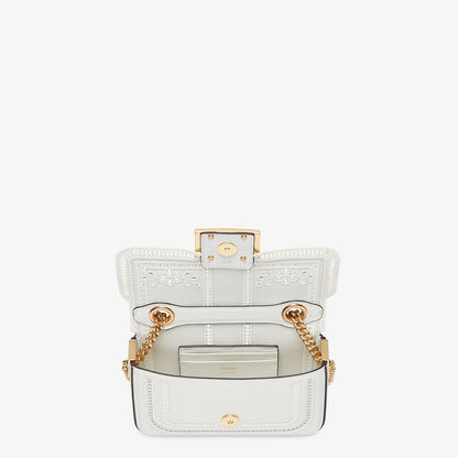 Fendi Embroidered  Leather Bag