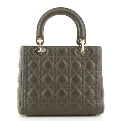 Lady Dior Bag Cannage Quilt Lambskin Medium