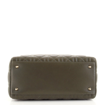 Lady Dior Bag Cannage Quilt Lambskin Medium