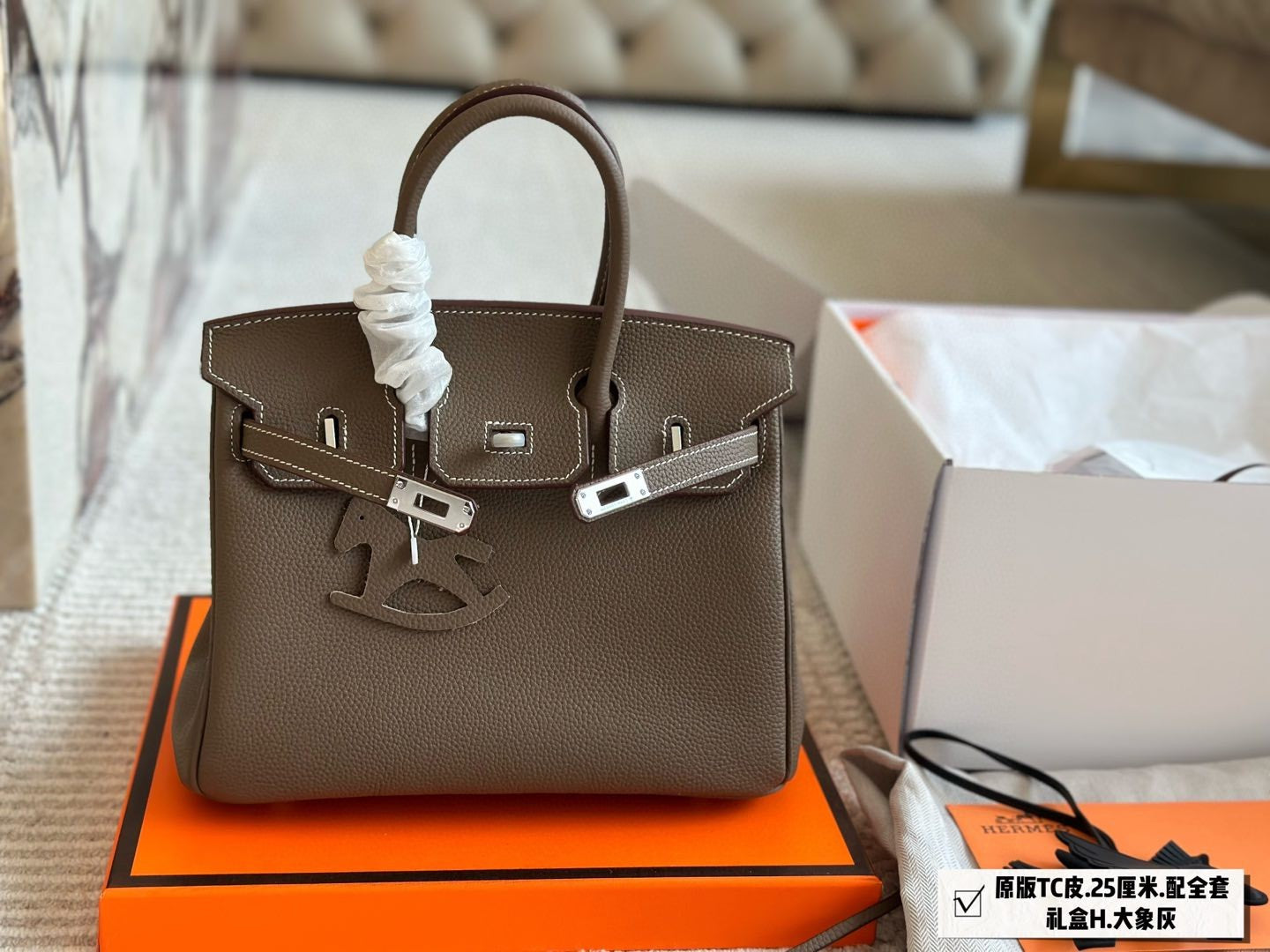 Original TC Leather Birkin bag