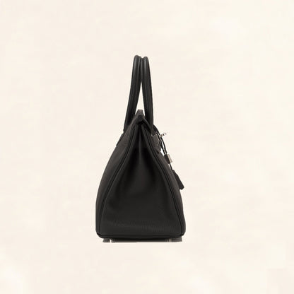 Hermès | Black Togo Birkin with Silver Hardware | 30