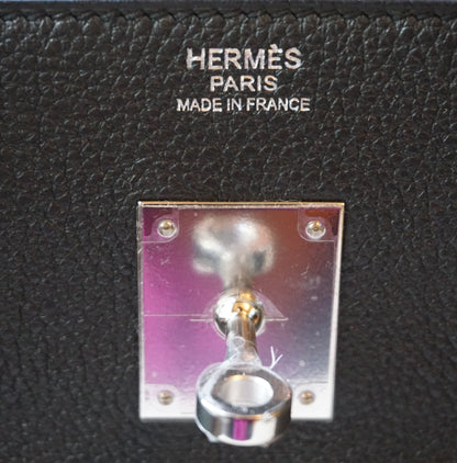 Hermès | Black Togo Birkin with Silver Hardware | 30