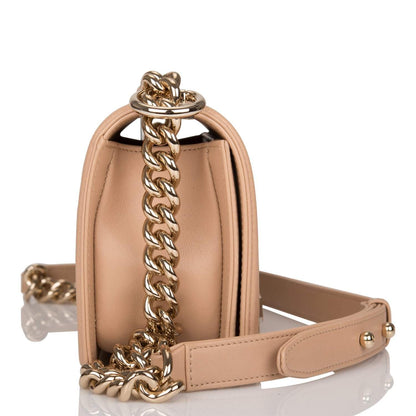 Copy of Chanel Camel Quilted Lambskin Small Boy Bag Light Gold Hardware-Payment 2
