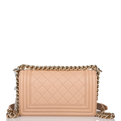 Copy of Chanel Camel Quilted Lambskin Small Boy Bag Light Gold Hardware-Payment 2