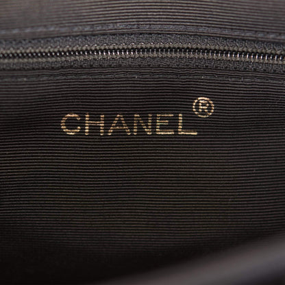 Vintage Chanel Mini Kelly Bag Black Satin Gold Hardware