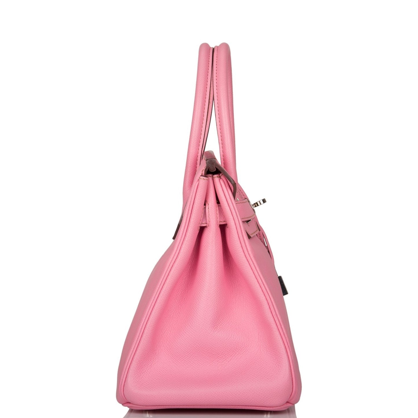 Pre-owned Hermes Birkin 30 Bubblegum 5P Epsom Palladium Hardware