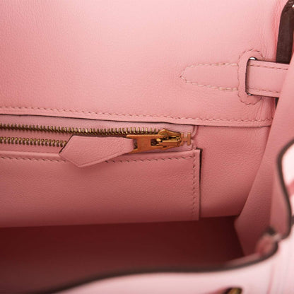 Hermes Birkin 25 Rose Sakura Swift Gold Hardware